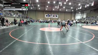 235 lbs Champ. Round 2 - Malia Tini, Westmoore vs Sophiea Quinn, Lebanon
