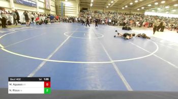 106 lbs Quarterfinal - Makael Aguayo, MT vs Nathan Rioux, IN