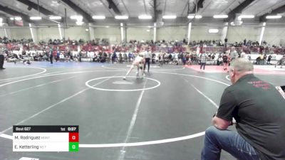 120 lbs Consi Of 8 #1 - Mathew Rodriguez, Monte Vista Takedown Club vs Evan Ketterling, No Team