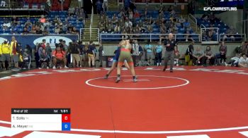 122 lbs Rnd Of 32 - Teresa Angeles Solis, Texas vs Allison Meyer, Missouri