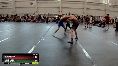 132 lbs Round 5 (6 Team) - Noah Keen, 330 Lab vs Luke Lilly, Phoenix WC 2