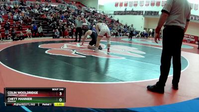 190 lbs Semifinal - Colin Wooldridge, Cincinnati LaSalle vs Chett Mannier, Graham