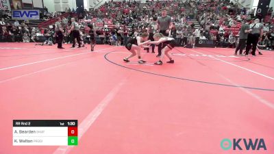 75 lbs Rr Rnd 2 - Aurora Bearden, Skiatook Youth Wrestling vs Kaygan Walton, Prodigy NDT