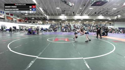 180 lbs Cons. Round 3 - Mandy Perez, Hastings vs Shaylin Potter, Montreat