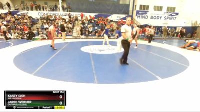 197 lbs Champ. Round 1 - Jared Werner, Carthage College vs Kasey Gish, UW-LaCrosse