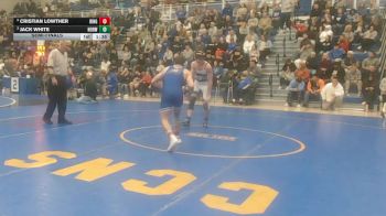 160 lbs Semifinal - Cristian Lowther, Ringgold vs Jack White, Norwin