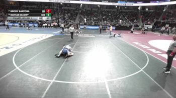 II-110 lbs Champ. Round 1 - Brody Santora, Bayport-Blue Point vs Nathan Jacoby, Collegiate School