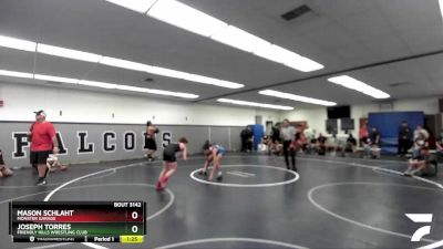 106 lbs Semifinal - Joseph Torres, Friendly Hills Wrestling Club vs Mason Schlaht, Monster Garage