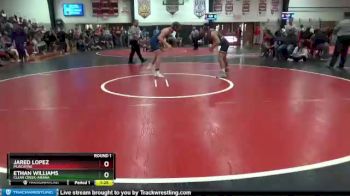 160 lbs Round 1 - Ethan Williams, Clear Creek-Amana vs Jared Lopez, Muscatine