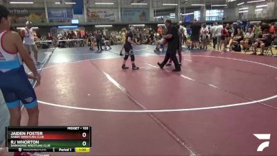 103 lbs Round 3 - Rj Whorton, Darkhorse Wrestling Club vs Jaiden Foster, Rabbit Wrestling Club