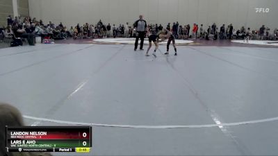 60 lbs Placement (4 Team) - Lars E Aho, UNC (United North Central) vs Landon Nelson, Red Rock Central