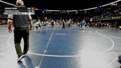 88 lbs Final - Cassidy Owen, Curwensville vs Annabelle Cenci, Pine Richland