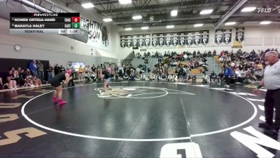 155 lbs Semifinal - Makayla Haley, Cheyenne East vs Rowen Ortega-Hand, Thunder Basin High School