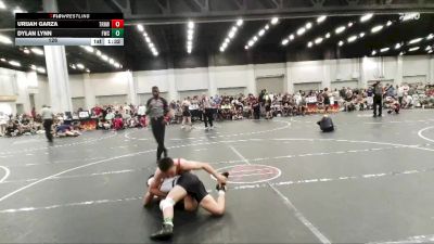 126 lbs Round 1 (4 Team) - Urijah Garza, Top Rank Hawks Wrestling vs Dylan Lynn, Fuller Wrestling Center