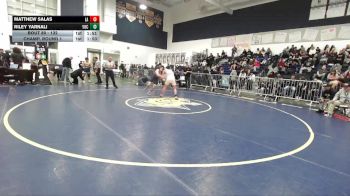 132 lbs Champ. Round 1 - Matthew Salas, Los Alamitos vs Riley Yarnali, Yucaipa