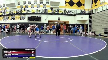 124 lbs Cons. Round 1 - Jaylynn Brown, Unattached vs Braelyn Reifel, Unattached
