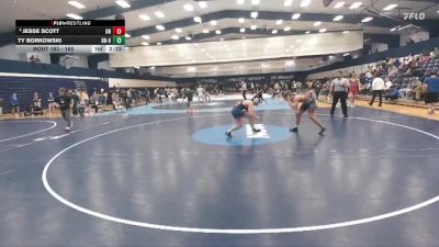 165 lbs Quarterfinal - Jesse Scott, Unattached vs Ty Borkowski, Drexel - Unattached