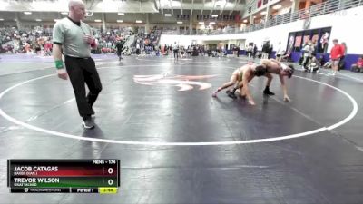 174 lbs Cons. Round 1 - Jacob Catagas, Baker (Kan.) vs Trevor Wilson, Unattached