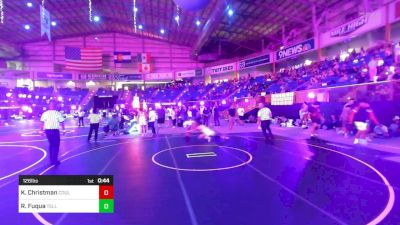 126 lbs Consi Of 16 #1 - Kaden Christman, Coulee Crushers vs Ryon Fuqua, Teller Takedown WC