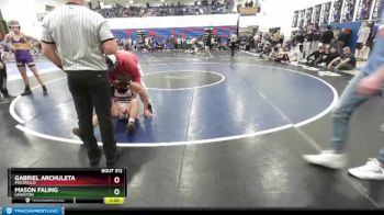145 lbs Cons. Round 3 - Mason Faling, Lewiston vs Gabriel Archuleta, Pocatello