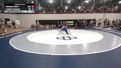 86 kg 3rd Place Match - Michael White, Cowboy RTC vs Jarrett Wadsen, Jackrabbit Wrestling Club