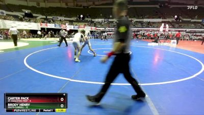 126 lbs Placement (16 Team) - Carter Pack, St. Augustine Prep vs Brody Henry, South Carroll