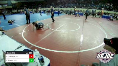 80 lbs Round Of 16 - Alexis Johnson, Blaine County Grapplers vs Lillian Flores, Smith Wrestling Academy