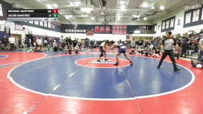192 lbs Quarterfinal - Jacob Sanchez, SWC 760 vs Michael Martinez, Carter High School