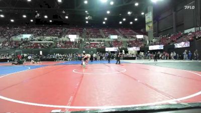 100 lbs Cons. Round 5 - Abraham Glumbik, Billings Wrestling Club vs Lorenzo Castro, Scrap Yard Garage Wrestling