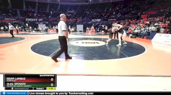 3A 285 lbs Quarterfinal - Oleg Simakov, Arlington Heights (Hersey) vs Adam Lambaz, Elgin (H.S.)