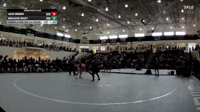 165 lbs Semis & 3rd Wb (16 Team) - Malachi Riley, Eastside Hs vs Jack Breen, St Pius X School