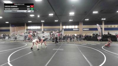 94 lbs Final - Cecilia Bargas, Rams WC vs Natana Albright, Dark Horse