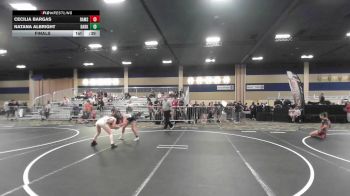 94 lbs Final - Cecilia Bargas, Rams WC vs Natana Albright, Dark Horse