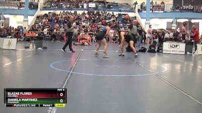 126 lbs Quarterfinal - Daniela Martinez, Stansbury vs Elazae Flores, Columbia