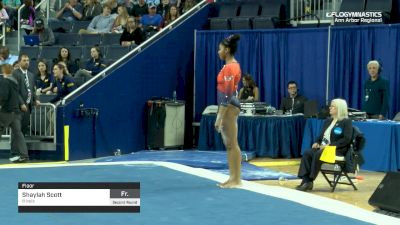 Shaylah Scott - Floor, Illinois - 2019 NCAA Gymnastics Ann Arbor Regional Championship