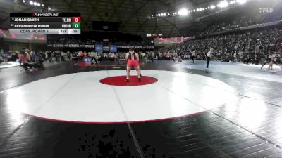 Boys 4A 285 lbs Cons. Round 5 - LeeAndrew Rubin, Kentwood vs Jonah Smith, Yelm