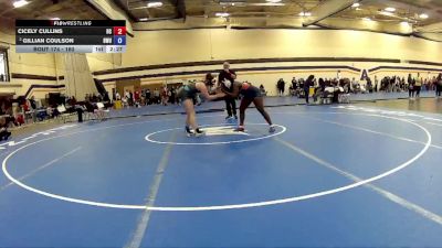160 lbs Cons. Round 4 - Cicely Cullins, Hiram College vs Gillian Coulson, Baldwin Wallace University