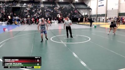 197 lbs Champ. Round 2 - Carter Paulson, Southwest Minnesota State vs Reese Jacobs, Chadron State