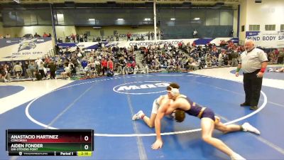 133 lbs Cons. Round 1 - Anastacio Martinez, Concordia vs Aiden Fonder, UW-Stevens Point