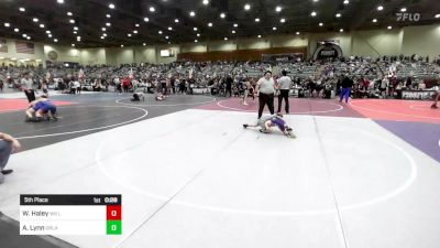 61 lbs 5th Place - William Haley, Willows Wrestling vs Amani Lynn, Orland Wrestling