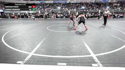 140 lbs Consi Of 8 #2 - Cristian Ponce, Rogue Warrior Wrestling vs Landon Jennings, Hillsboro Wrestling Club