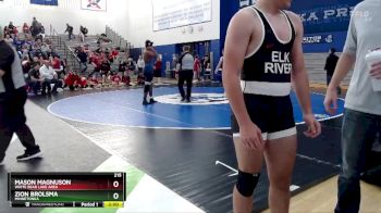 215 lbs Round 2 - Mason Magnuson, White Bear Lake Area vs Zion Brolsma, Minnetonka