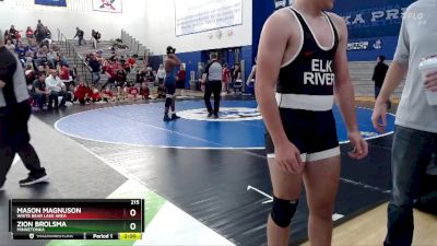 215 lbs Round 2 - Mason Magnuson, White Bear Lake Area vs Zion Brolsma, Minnetonka