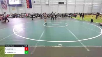 78 lbs Quarterfinal - Nickolas Valencia, New Mexico Bad Boyz vs Elias Pedroza, Poway Elite