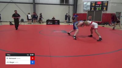 79 kg Round Of 64 - Brody Hemauer, Ranger Wrestling Club vs Riggin Boger, Jackrabbit Wrestling Club