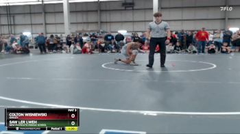 126 lbs Champ. Round 3 - Colton Wisniewski, Oakley vs Saw Ler Lweh, New Plymouth Middle School