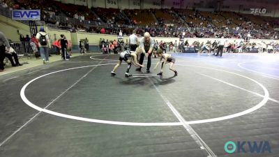 52 lbs Consolation - Brier Goldsberry, Weatherford Youth Wrestling vs Easton Wigington, Watonga Blaine County Grapplers