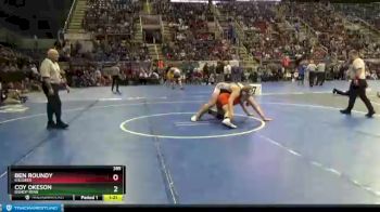 285 lbs Semifinal - Coy Okeson, Bishop Ryan vs Ben Roundy, Killdeer