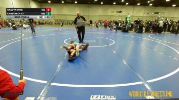 70 lbs Semifinal - Kaedyn Hine, Texas Top Team 9u vs Carson Otto, Powerhouse Gold 9U