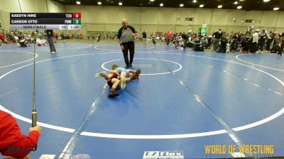 70 lbs Semifinal - Kaedyn Hine, Texas Top Team 9u vs Carson Otto, Powerhouse Gold 9U